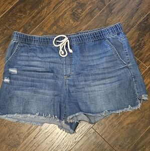No Boundaries Blue Denim Women Shorts